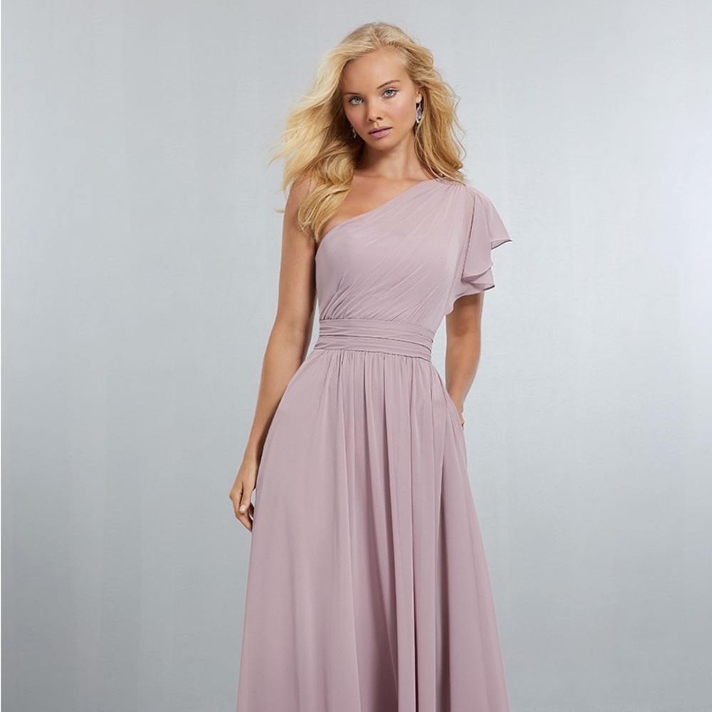 Mori Lee Bridesmaids dress 21554 - A-Line Chiffon Gown